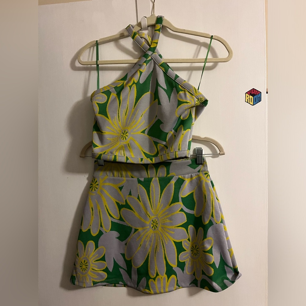 Zara 70s Matching Set S top, S bottom